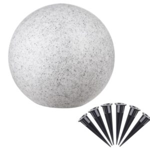 Garden light round granite gray, 300 mm