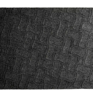 Fabric-covered workstation mat