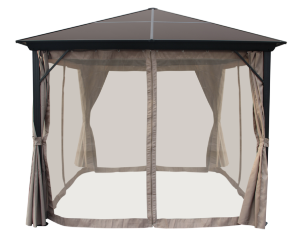 Paviljonki verhoilla Sevilla 3x4m, beige - Image 2