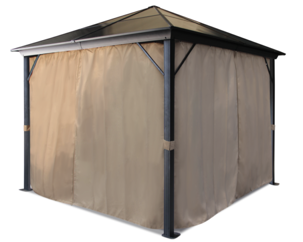 Paviljonki verhoilla Sevilla 3x4m, beige - Image 3