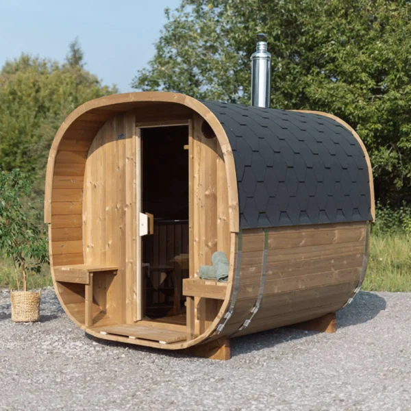 "2.4m" SQR2V ümmargune tünnisaun 4-le inimesele terrassiga - Image 7