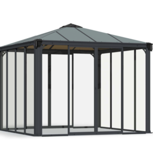 Ovellinen paviljonki Palram 3000, 2,95×2,95m, harmaa