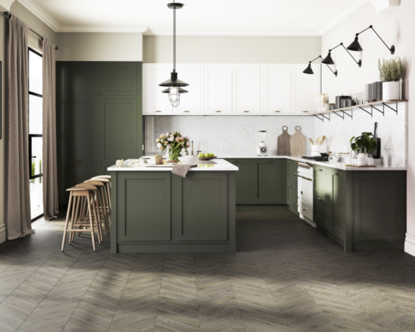 EstaParket Oak Chevron R+L T&G P Nordic S Lava Grey Extra Matt Lacquered 4B Light Brushed - Image 2