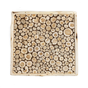 Juniper panel with 52×52 cm juniper frame