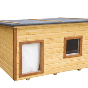 Dog house with porch and room