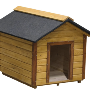 Dog house with gabled roof