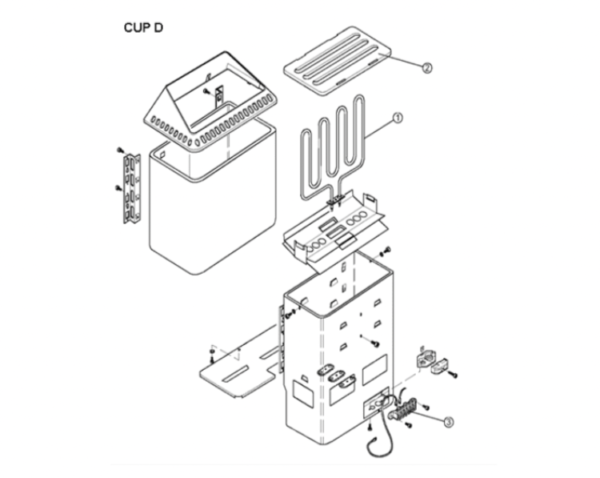 Helo electric heater Cup 45 D graphite - Image 2