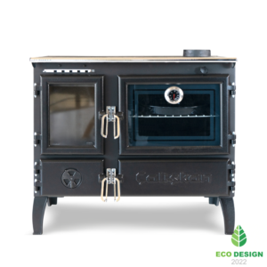 Caliskan stove 214 wood burning stove with cast iron body, stove thermometer, Eco Design 2022 certified.