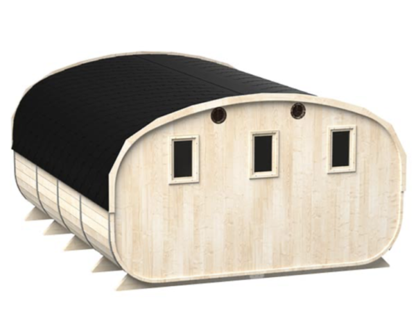 "5m" S54 Big Oval outdoor sauna for 6 persons - Image 2