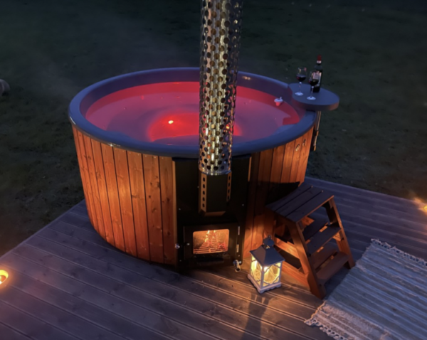 2.2m hot tub with fibrglass liner, external stove - Image 4