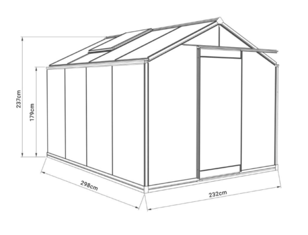 Greenhouse ACD Prestige Retro 7 M² with safety glass - Image 2