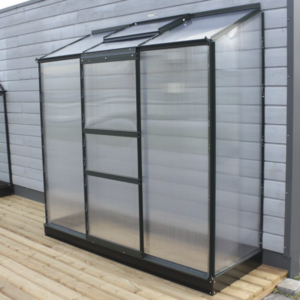 Greenhouse Halls Altan 1.3 m² with polycarbonate panels, green frame