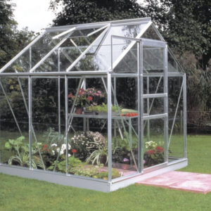 Greenhouse Halls Popular 3.8 m² with glass, aluminum