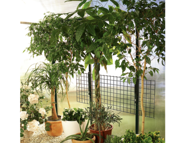 Foldable steel wire shelving 120x40 cm, green - Image 2