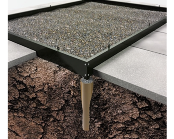Halls popular black steel base for 5,0 m2 greenhouses