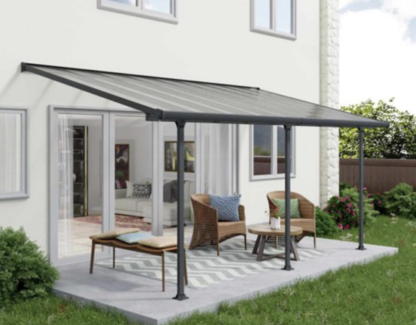 Terrace Canopy Feria 3×5.46 Grey/Clear - Image 3