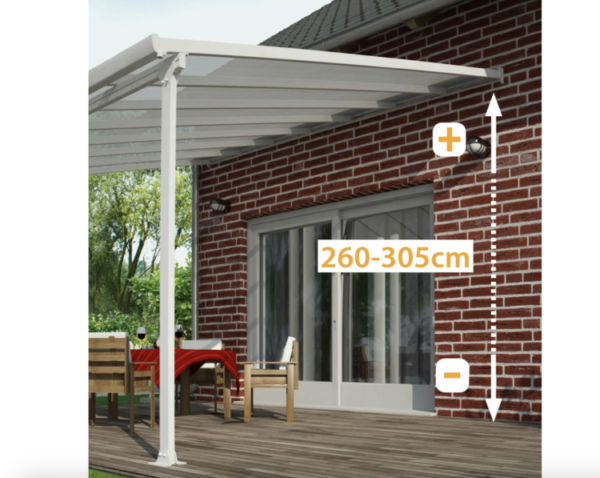 Terrace Canopy Feria 3×5.46 Grey/Clear - Image 4