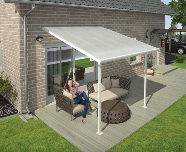Terrace Canopy Feria 3x3m White/Clear - Image 2