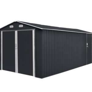 Garden shed/garage 17 m2 gray