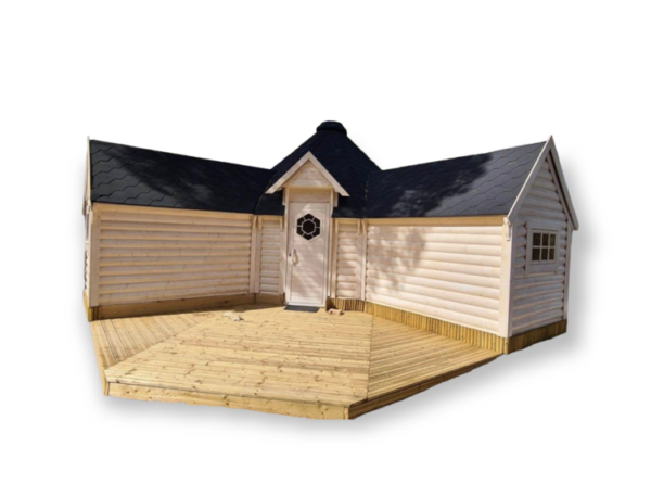 Camping cabin 16.5 m² with two extensions - Image 2
