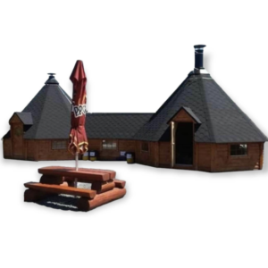 Double grill cabin 25.0 m²