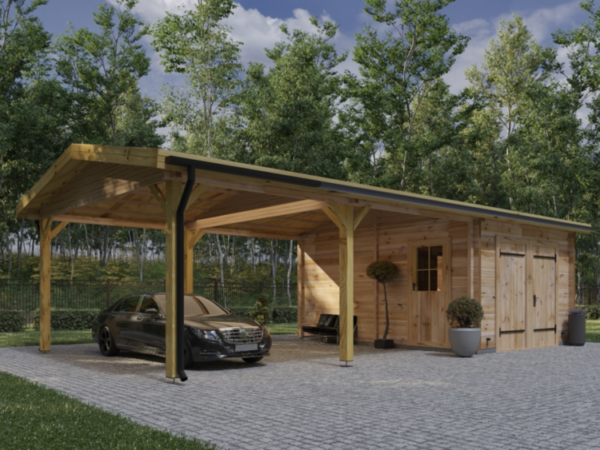 Garage with double carports 57 m² - Image 2