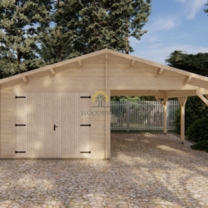 Garage with carport 6,8 m x 5,6 m
