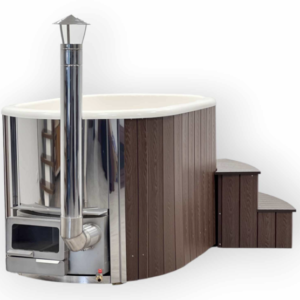 Ofuro hot tub with integrated heater 1,2x1,9m