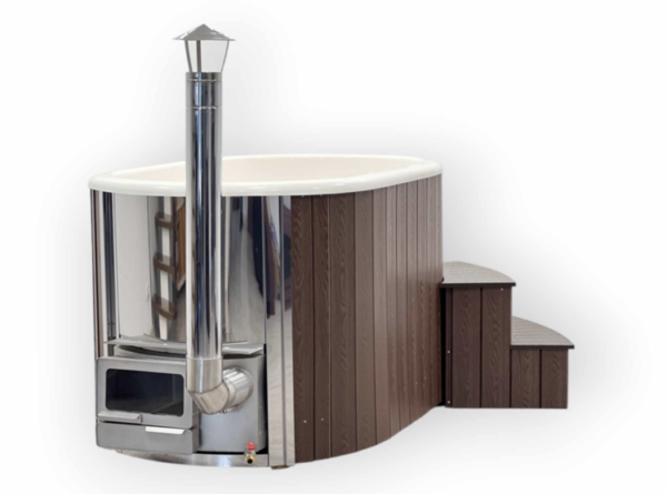 Ofuro hot tub with integrated heater 1,2x1,9m