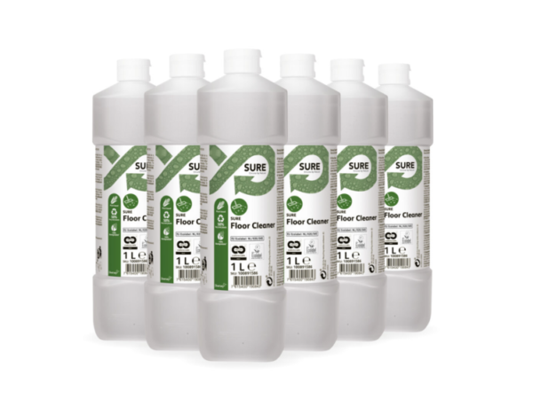 SURE Floor Cleaner 6x1L - Matalavaahtoinen yleispuhdistusaine käsi-ja konemenetelmiin - Image 2