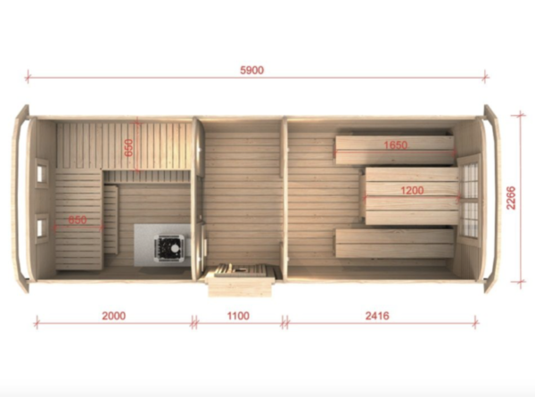 Sauna buss 5.9m - Image 3