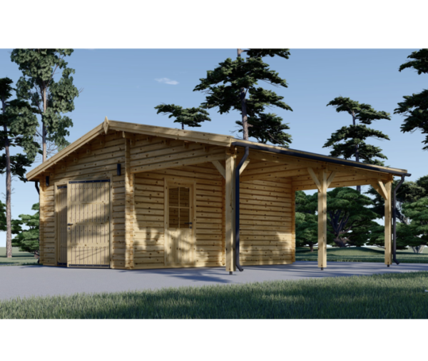 Kompaktne garaaž varikatusega (7m x 6m), 44mm - Image 2