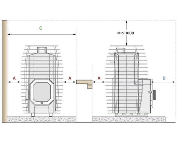 HUUM HIVE Flow LS wood-burning stove 9,8kW - Image 7