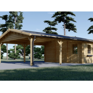 Double carports with shed (6m x 7.7m) 44mm
