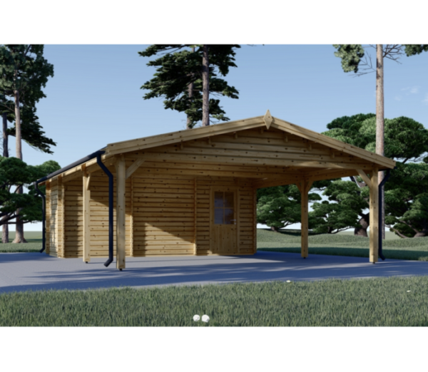 Double carports with shed (6m x 7.7m) 44mm - Image 2