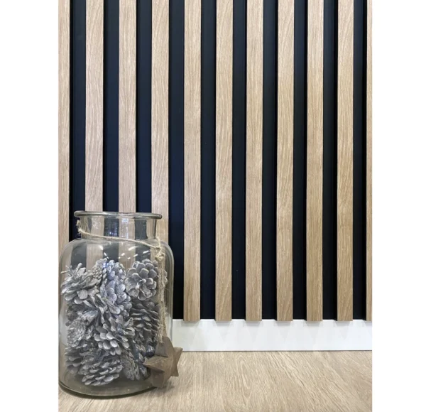 3D seinäpaneeli Järnvik 7401 Fagus 122x21x2600 mm