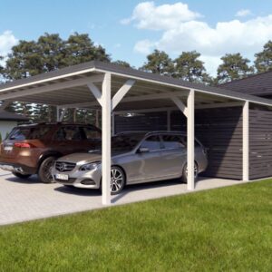 Carport "Ralf" 52m² with large storeroom