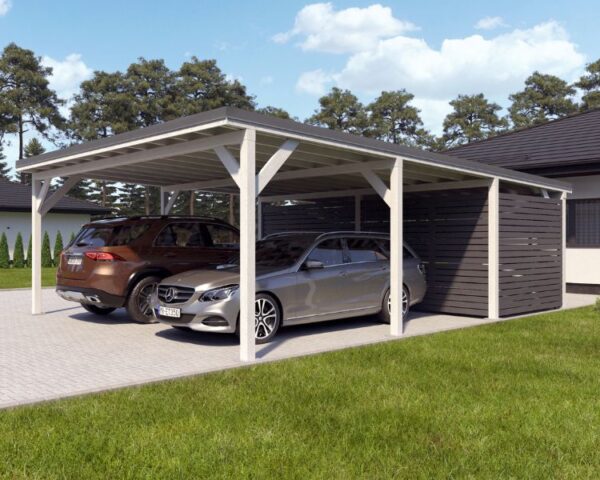 Carport "Ralf" 52m² with large storeroom