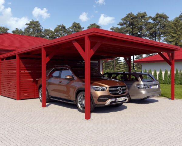 Carport "Ralf" 52m² with large storeroom - Image 4