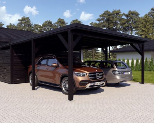 Carport "Ralf" 52m² with large storeroom - Image 7
