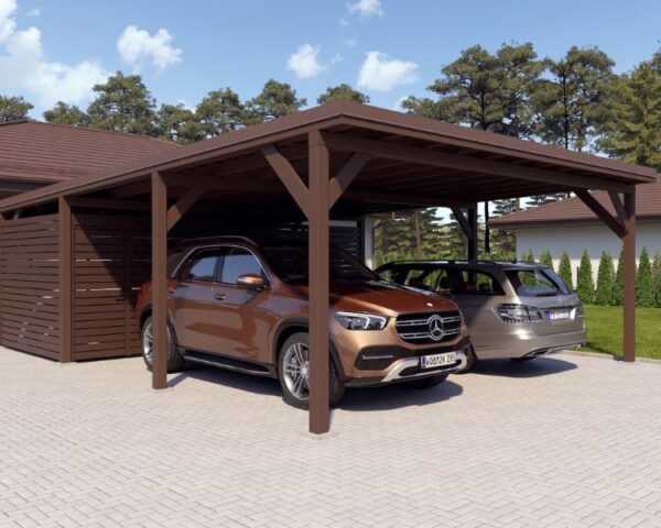 Carport "Ralf" 52m² with large storeroom - Image 6