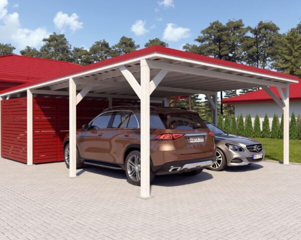 Carport "Ralf" 52m² with large storeroom - Image 5