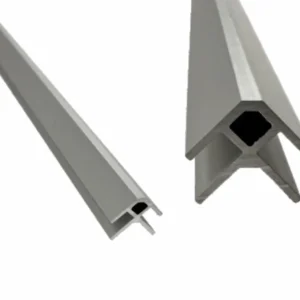 End moulding for SPC interior panels aluminum 3070mm Järnvik
