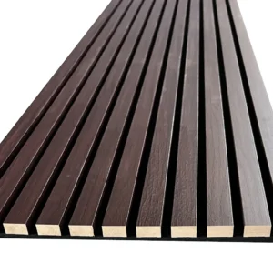 Akustiikkaseinäpaneeli Järnvik 5100 Walnus 600x24x2440 mm