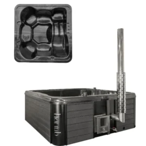 Miraceti Hot Tub/Jacuzzi – Integrated heater, Deluxe Acrylic Interior