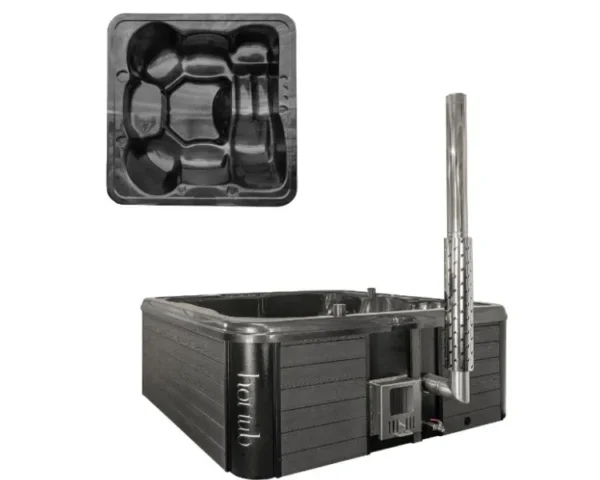 Miraceti Hot Tub/Jacuzzi – Integrated heater, Deluxe Acrylic Interior