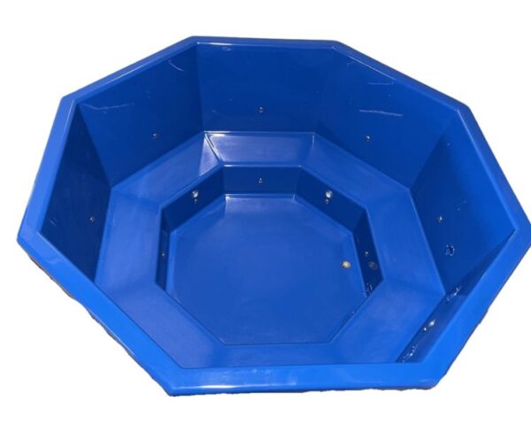 2.4x2.4m 8-corner terrace set with fiberglass insert and external stove