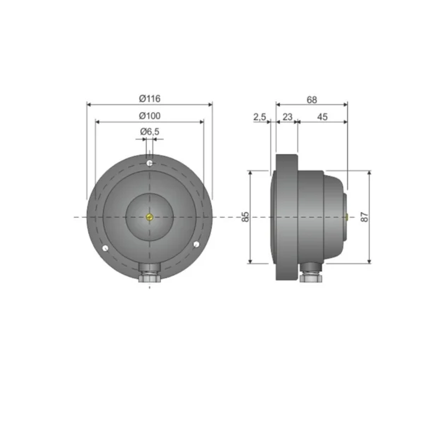 SM-85 membrane level controls, Ø 85 mm, IP55 - Image 2