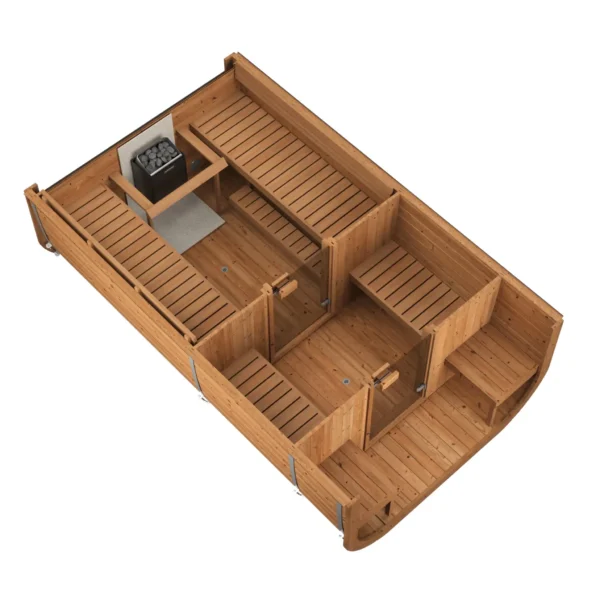 ICON 385 Deluxe 2 sauna from thermowood with back window - Image 5