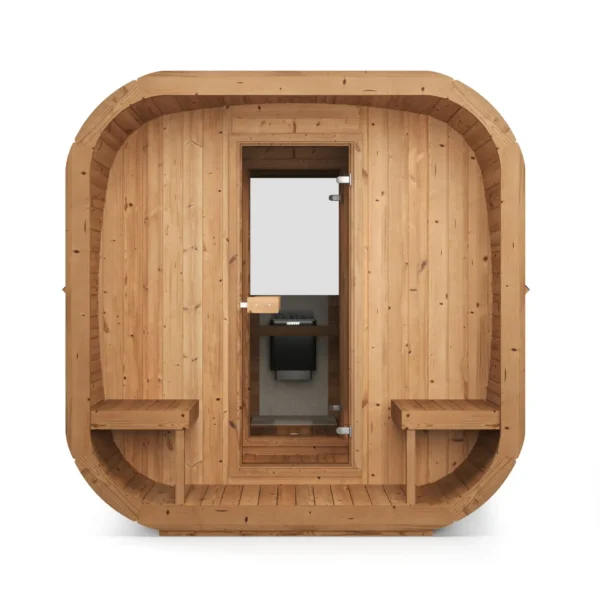 ICON 385 Deluxe 2 sauna from thermowood with back window - Image 4